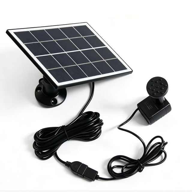 3W solar panel with adjustable bracket and fountain pump