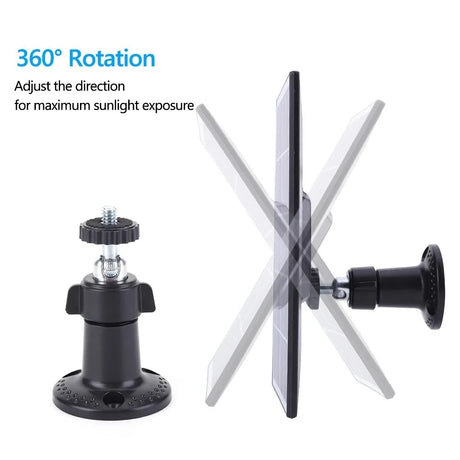 Adjustable mount demonstrating360-degree panel positioning