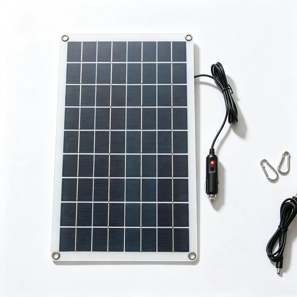 Solar panel and accessory leads