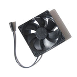 Front of black 120mm fan assembly