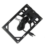 Rear mounting plate and lead of the fan