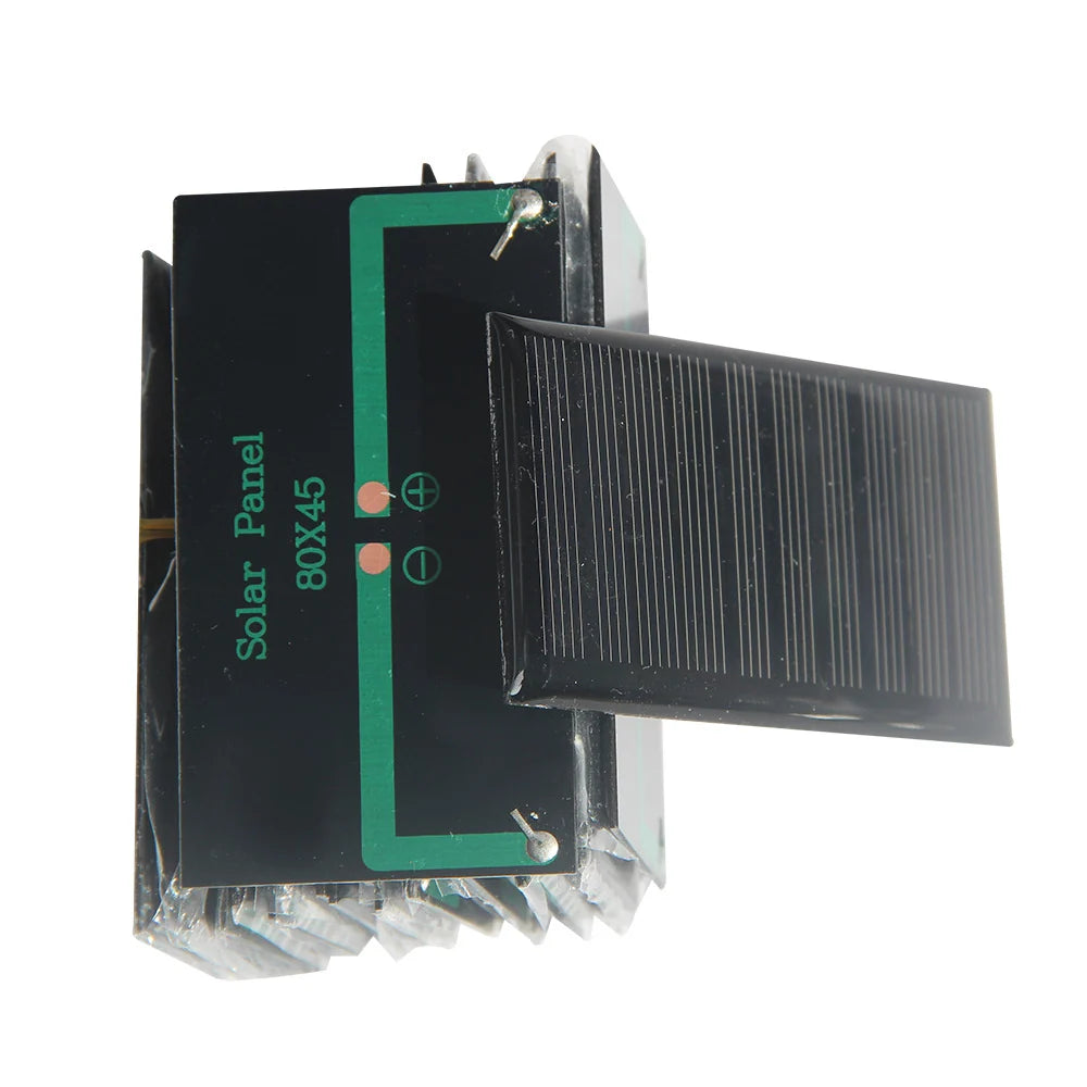 Stacked 0.5W solar panels