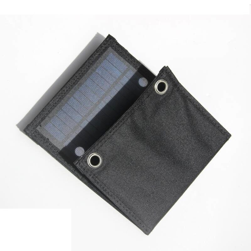 Partly folded solar charger