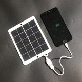 Panel connected to a phone; phone and device cable not included