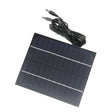 6W 12V mini solar panel with DC5521 cable, front view