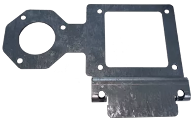Metal bracket/plate that mounts the sensor at the module frame edge.