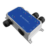 Angled view of the outdoor four-port PoE extender