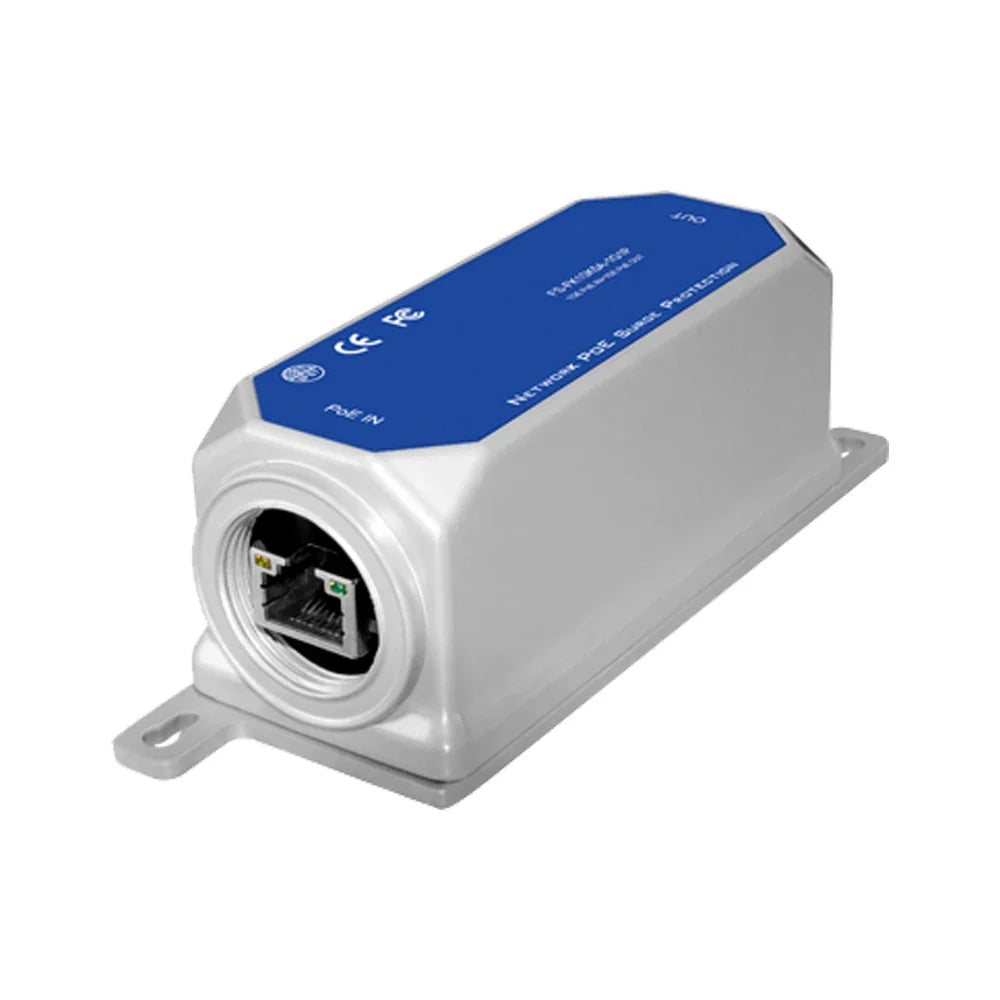 RJ45 input port on the outdoor PoE surge protector