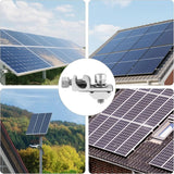Solar grounding lug clamp applications across several photovoltaic arrays