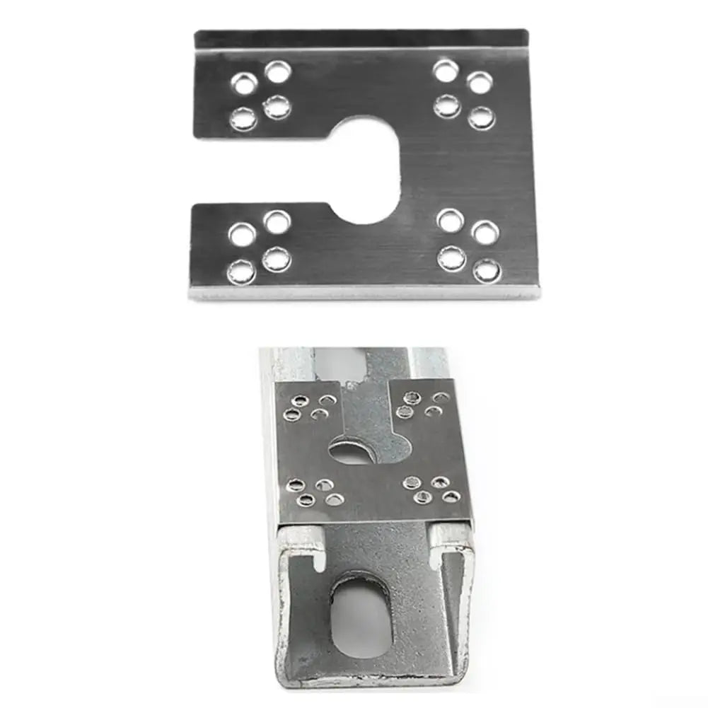 Front and side views of a formed solar grounding washer clip