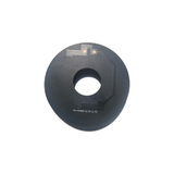 Back side of ring-style panel showing SMT PCB traces and two solder pads.