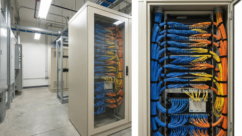 Representative SCADA gateway cabinet used to integrate DNP3 or Modbus monitoring data.