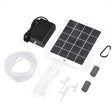 3W solar aerator kit with white panel, black pump and two air stones