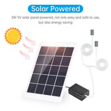 3W 5V solar panel powering a two-stone air pump