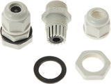 Solar cable entry gland product dimensions and cable routing detail