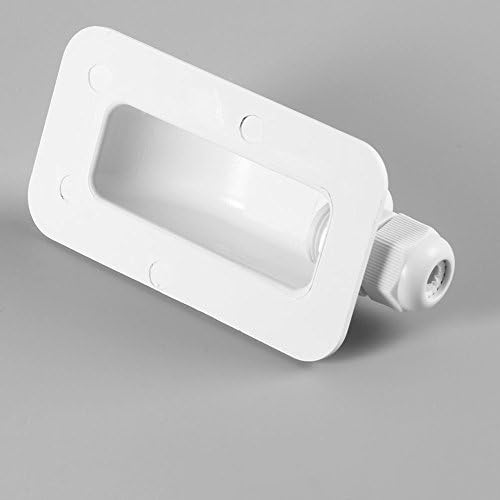 White cable entry gland installation detail
