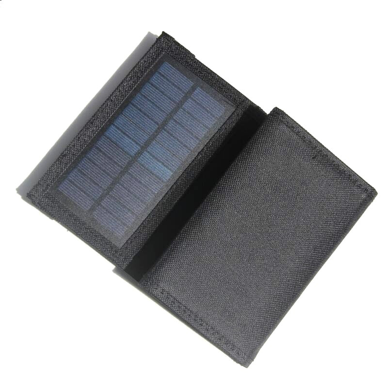 Single exposed section of the folded charger