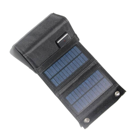 Partly folded charger with USB output