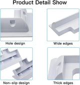 Solar panel corner mount details showing holes, wide edges, and molded surfaces