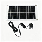 10W 12V Solar Fountain Pump Kit with 3m DC Cable - pump overview view