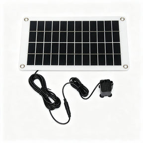 10W 12V Solar Fountain Pump Kit with 3m DC Cable - pump overview view