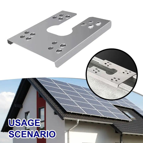 Solar panel grounding washer clip with a PV roof mounting application
