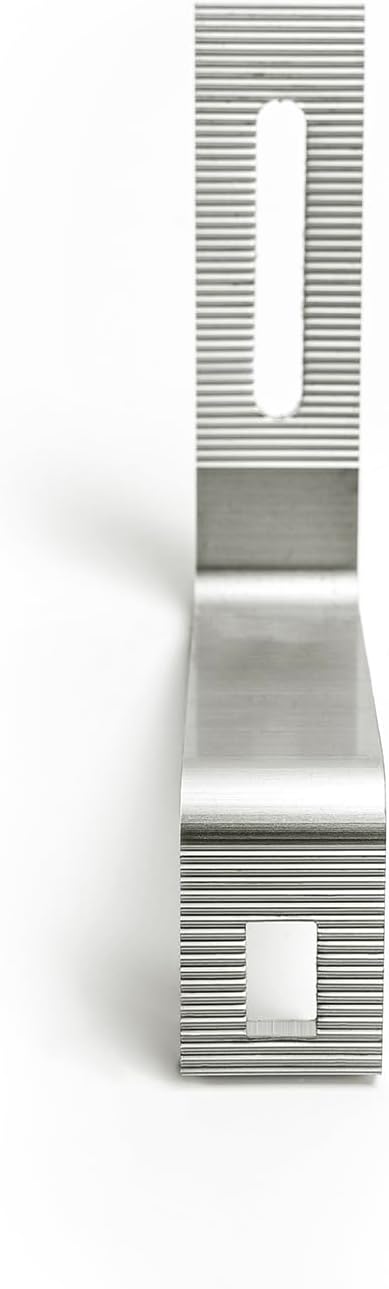 Solar panel mounting kit rail clamp and fastener detail