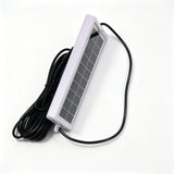 Side view of the framed solar panel