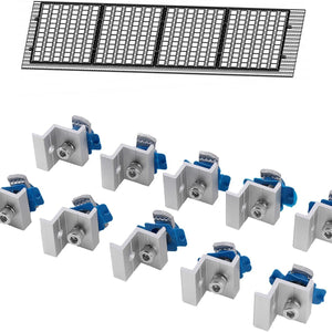 10 PCS Solar Panel End Clamps, 30/35mm