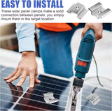 Solar panel mid clamp fastening location between neighboring modules