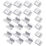 24-piece pack of silver anodized solar panel mid clamps