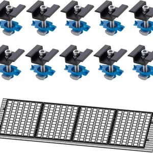 10 PCS Solar Panel Mid Clamps, 30/35mm