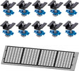 Ten black solar panel mid clamps for Unistrut rails