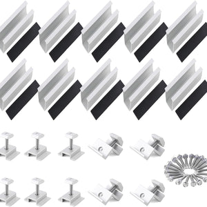 Solar Panel Mini Rail Kit for 4 Panels, 30/35mm