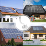 Solar panel roof hook applications on several tiled-roof photovoltaic arrays