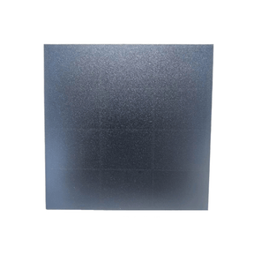 Square mini solar panel, front view with low-glare matte surface.