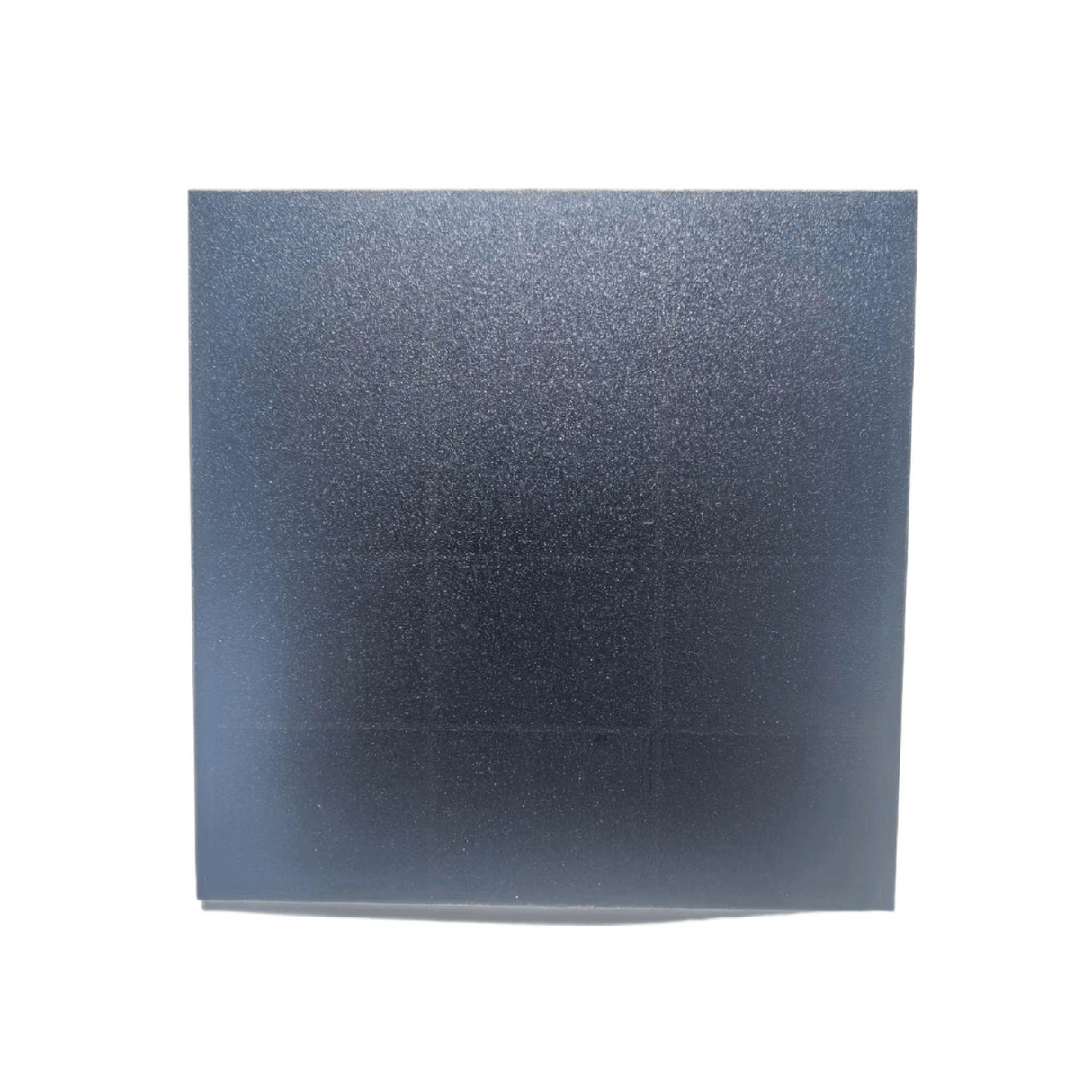 Square mini solar panel, front view with low-glare matte surface.