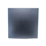 Square mini solar panel, front view with low-glare matte surface.