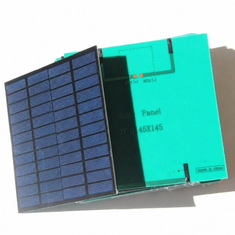 3W Mini Solar Panel, 12V, 145 × 145mm - bare panel stack view