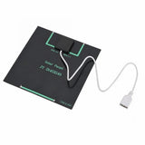 3W 6V USB Solar Panel, 145 × 145mm Module - square usb view