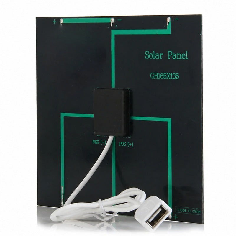 3.5W 6V USB Solar Panel, 165 × 135mm - usb board view