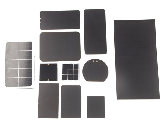 various small solar panels